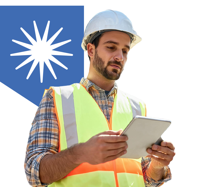 Profissional usando tablet